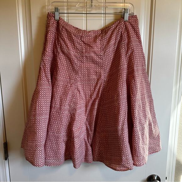 Modbe women’s skirt xl a-line orange white - Picture 2 of 6